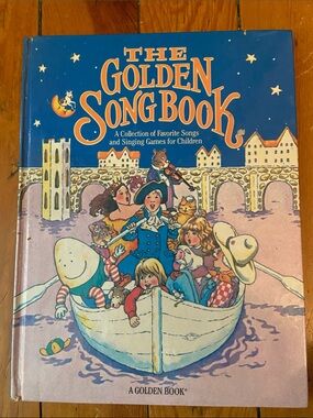 The Golden Song Book - Kids Singing & Learning Book (Blue, Pink)